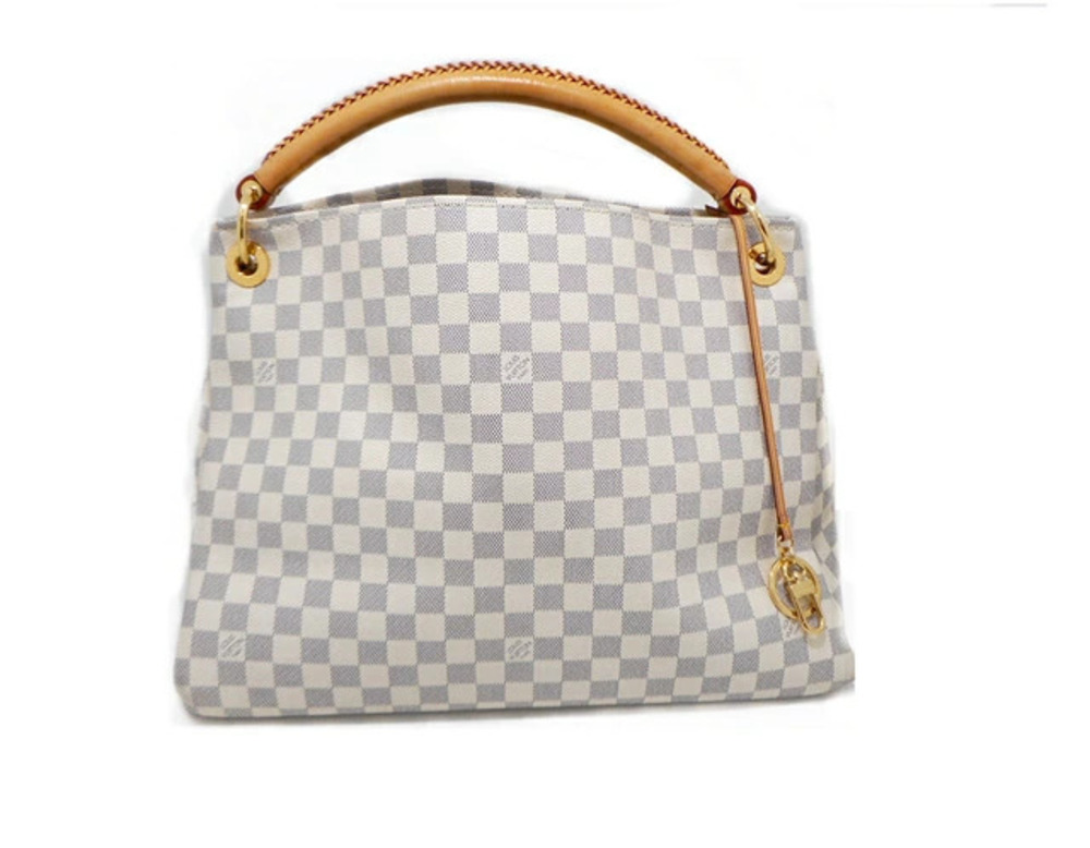 LOUIS VUITTON Bag Artsy Handbag Damier Azur White